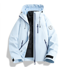 三合一男女同款冲锋衣情侣装羽绒内胆抗寒登山服防水防风保暖外套