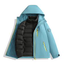 三合一冲锋衣男女同款情侣装棉内胆抗寒登山服防水防风保暖男外套