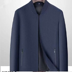 批发实体高品质棒球服外套男士新款中老年春秋宽松夹克上衣商务潮茄克
