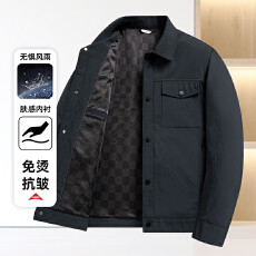 批发跨境春秋冬<b class='q'>男</b>士夹克中老年爸爸装商务<b class='q'>休闲</b>翻领潮流百搭<b class='q'>外套</b>上衣