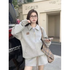 批发休闲<b class='q'>套装</b>女美式字母翻领卫衣外套2025年春秋季松紧腰半身裙两件套