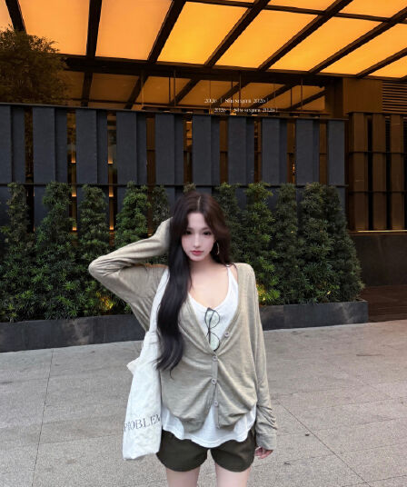 실사 정가 자외선 차단 오픈 가디건 외부 가져 가라. 루즈핏 블라우스 긴팔 에어컨 셔츠 고급 센스 숄 다용도 맨위