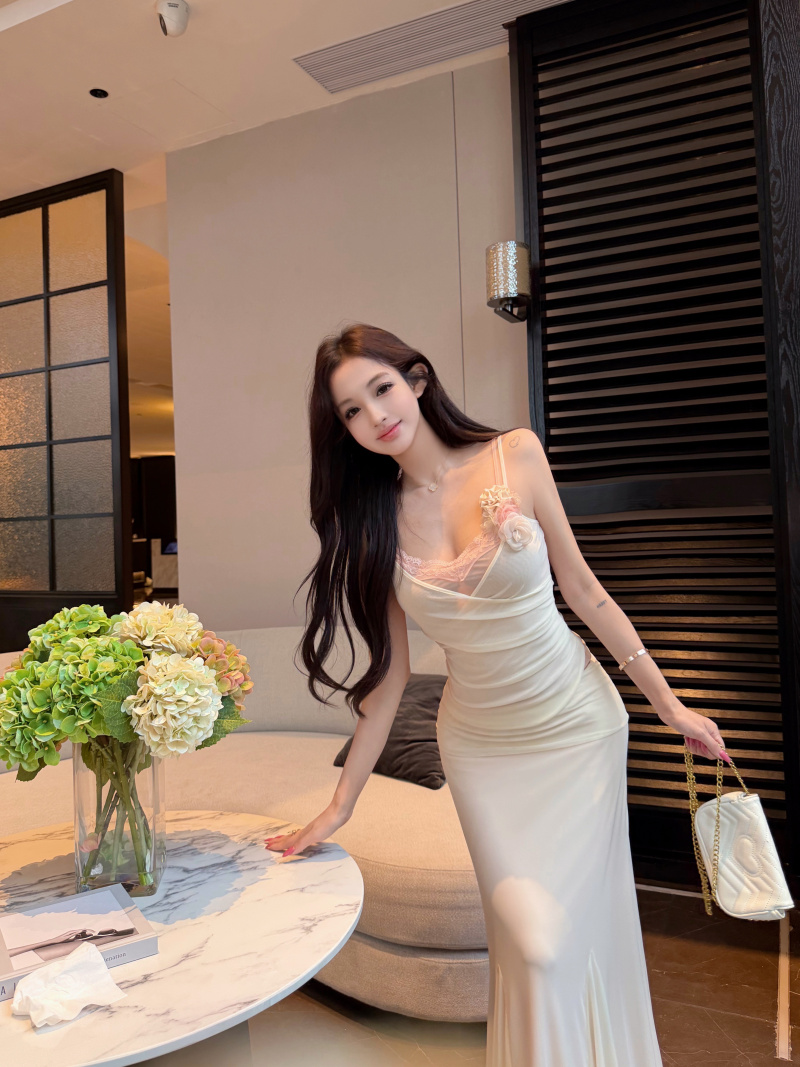 실사 정가 사랑 노트 계피 살구 페이크 레이어드 패치워크 조끼 슬립 여성 봄 몸매 가꾸기 슬림해 보이는 맨위
