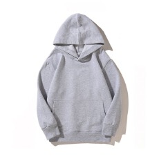 批发儿童加绒连帽卫衣光板空白版 | 全消光仿棉华棉复合银狐绒420克