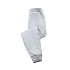 批发男童女童运动裤小脚裤仿棉华棉复合牛奶丝薄款光版束脚卫衣裤子