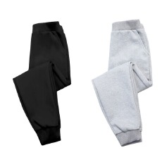 男童女童运动裤小脚裤仿棉华棉复合牛奶丝薄款光版束脚卫衣裤子