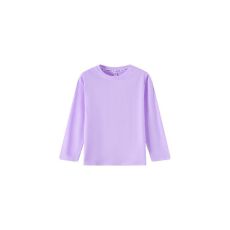 批发童装光板套头长袖T恤纯棉210克纯色童装打底衫空白版T恤可拿散