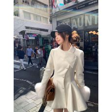 批发法式甜美温柔纯欲千金<b class='q'>名媛</b>小香风百搭毛呢外套大衣秋冬新款女装潮