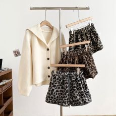 批发原版有内里+皮捆边】加厚休闲裤女2025小众<b class='q'>设计</b>感洋气时尚短裤潮