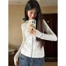 批发波点修身防晒衣女款夏季新款<b class='q'>户外</b>套轻薄凉感透气