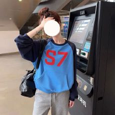 批发#薄款/加绒  后包领  原版做工（纯棉华棉复合）卫衣女