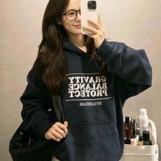 批发重磅加绒加厚<b class='q'>连帽卫衣</b>女装秋冬新款美式潮牌字母印花宽松百搭外套