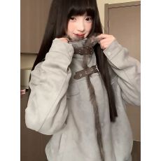 批发原版加绒加厚面料 美式立领机车<b class='q'>服</b>冬季加绒加厚短棉衣外套男女