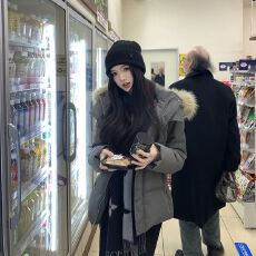 批发冬日暖炉时髦显瘦韩系大毛领棉服女百搭加厚防寒保暖棉衣外套女装