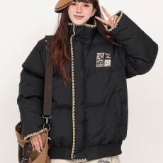 批发复古民族风格刺绣棉袄新款冬季宽松<b class='q'>夹克</b>情侣款厚面包棉衣棉服