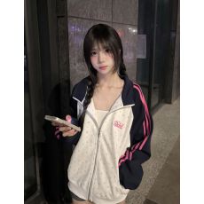 批发【纯棉华棉复合牛奶丝330克】薄款/加绒后包领立领外套卫衣<b class='q'>男</b>女