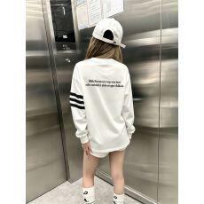 批发高品质<b class='q'>纯棉</b>220克19支食毛+手感超爽滑印花条杠罗纹束口长袖<b class='q'>T</b><b class='q'>恤</b>女