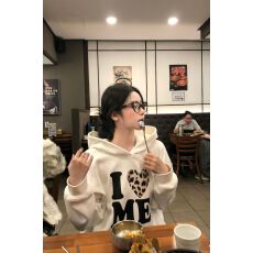 批发纯棉华棉复合牛奶丝330克+银狐绒420克】美式复古连帽<b class='q'>卫衣</b>女印花