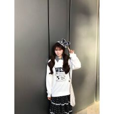 批发高质量重磅纯棉华棉复合牛奶丝320克银狐绒420克圆领<b class='q'>卫衣</b>女