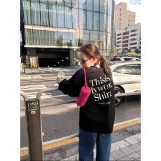 高质量纯棉200克21支精梳精密印花秋季宽松长袖T恤女