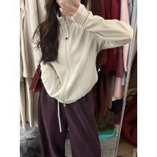 批发保暖内搭德绒针织开衫女士秋冬款设计感小众洋气减龄立领休闲<b class='q'>上衣</b>