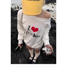 批发【斜领】曼巴棉300克 后包领彩色内外同色印花长袖宽松套头卫衣女