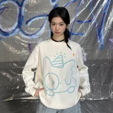 批发特<b class='q'>大码</b>200斤女装高级感穿搭软糯宽松秋冬内搭外穿印花针织毛衣女