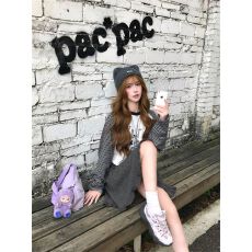 批发高品质纯棉220克19支食毛+手感超爽滑<b class='q'>印花</b>条纹插肩长袖T恤