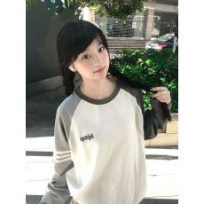 批发原版做工<b class='q'>印花</b>（纯棉220克100棉食毛+手感）长袖t恤女