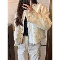 批发米白色绒面加厚夹棉棉服女冬季2026新款休闲高级感保暖<b class='q'>短</b>外套棉衣