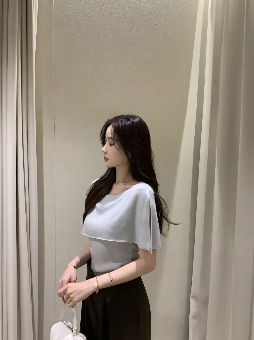 여성용 프리미엄 니트 셔츠 상세 이미지 9