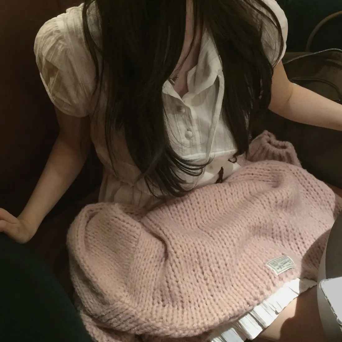 여성용 블라우스 스타일 캐주얼 원피스 상세 이미지 2