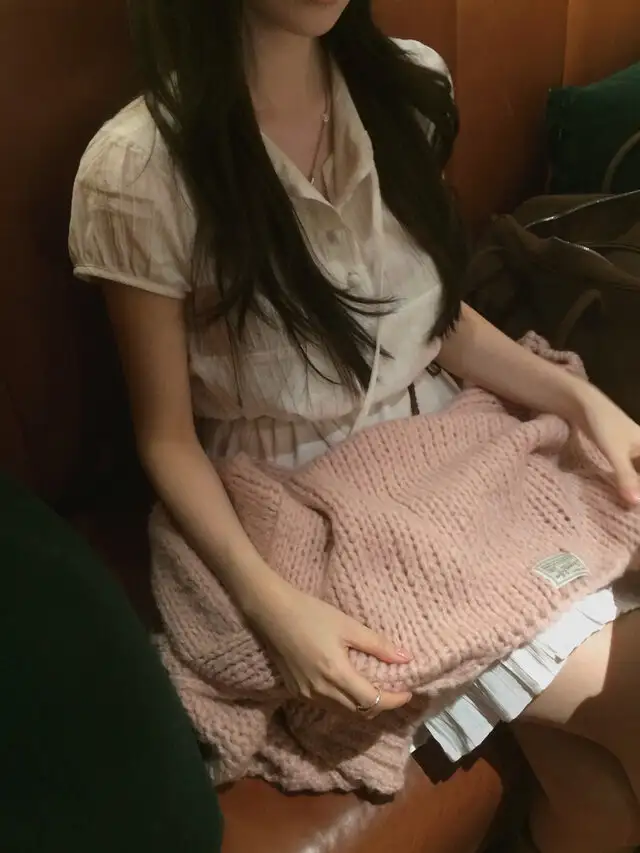 여성용 블라우스 스타일 캐주얼 원피스 상세 이미지 5
