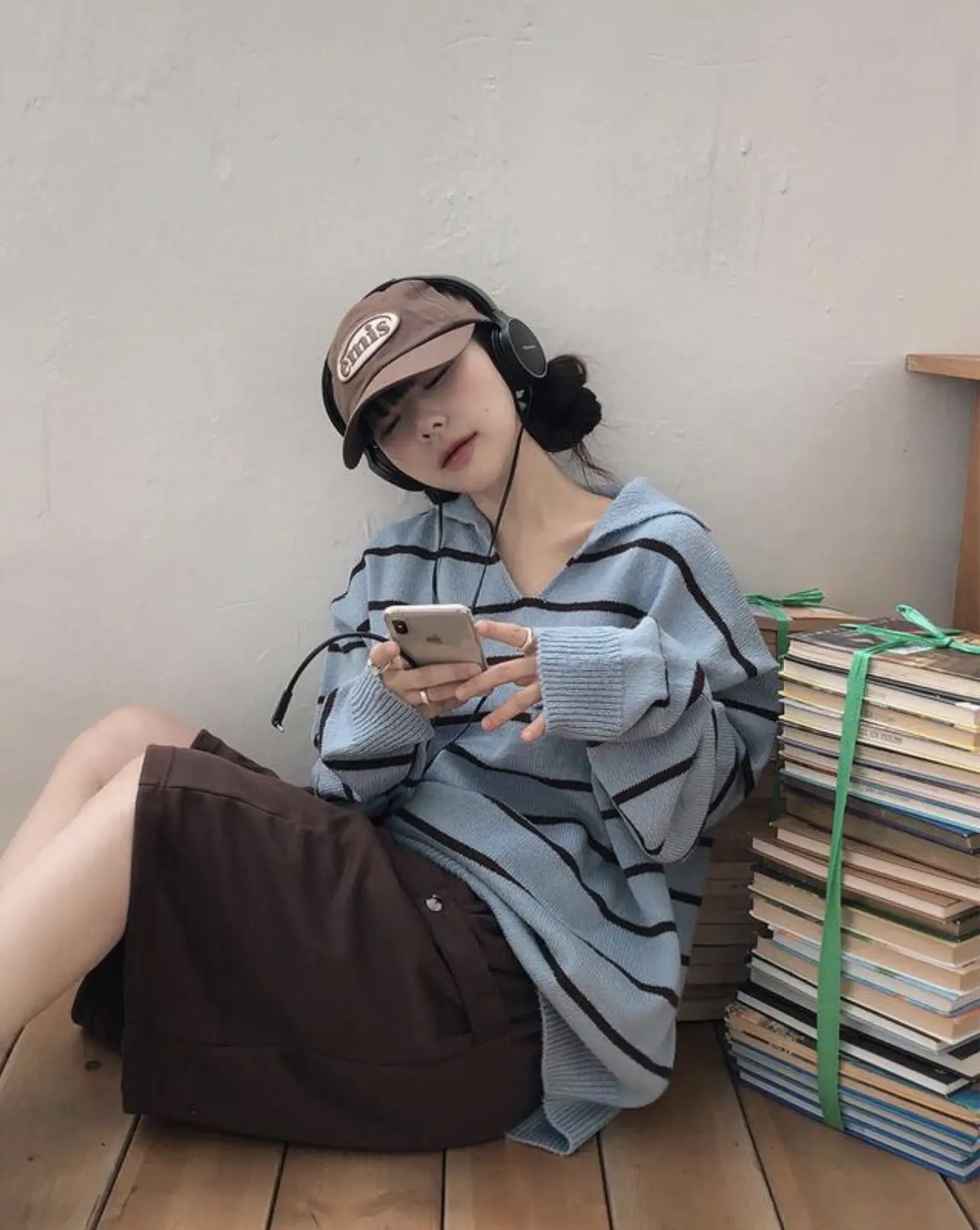 플리츠 블라우스 스타일 니트 셔츠 상세 이미지 8