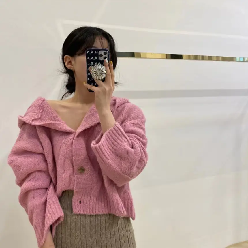 편안한 루즈 핏 니트 코트 상세 이미지 25