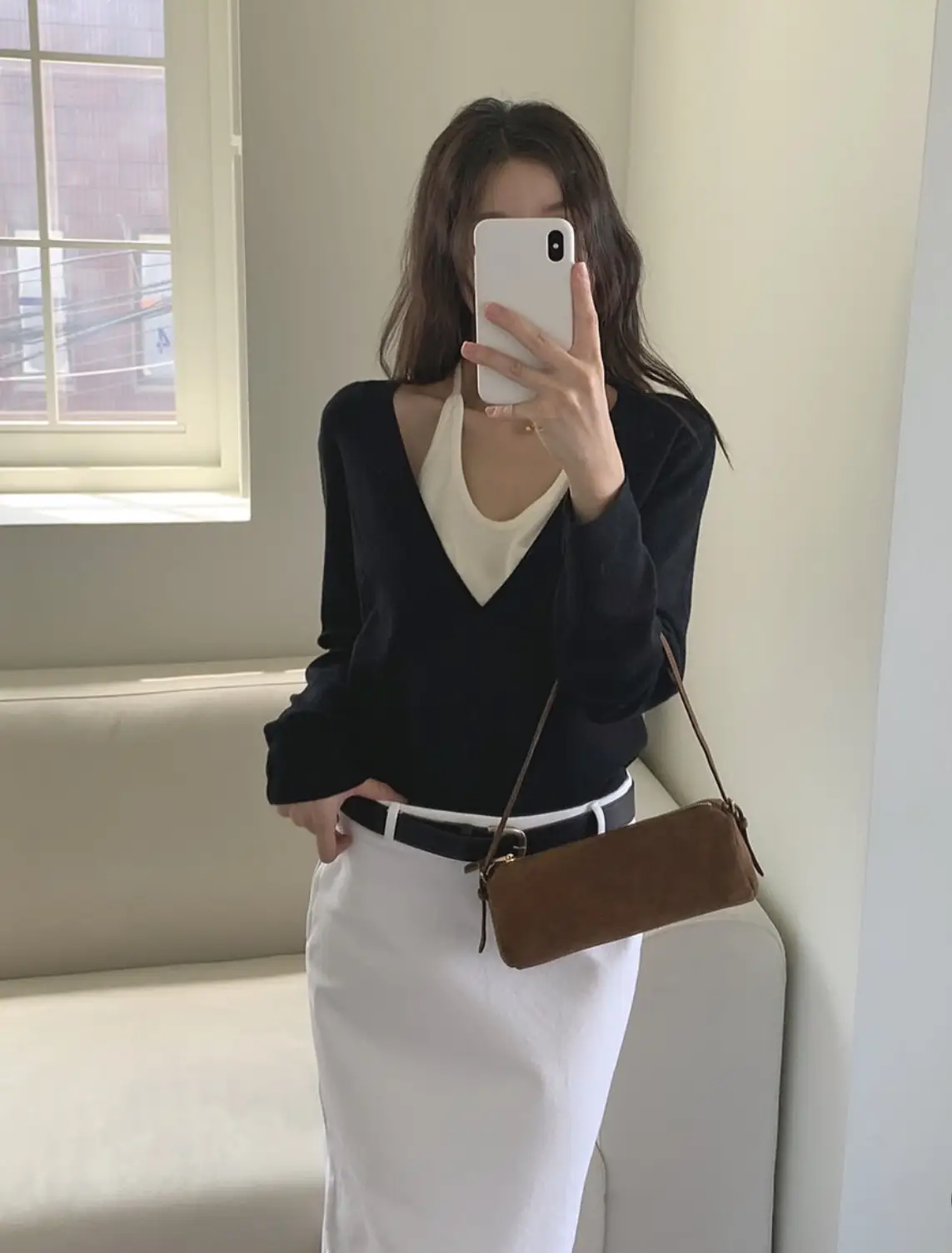 한국인기 홀터넥 레이어드 니트 상세 이미지 3
