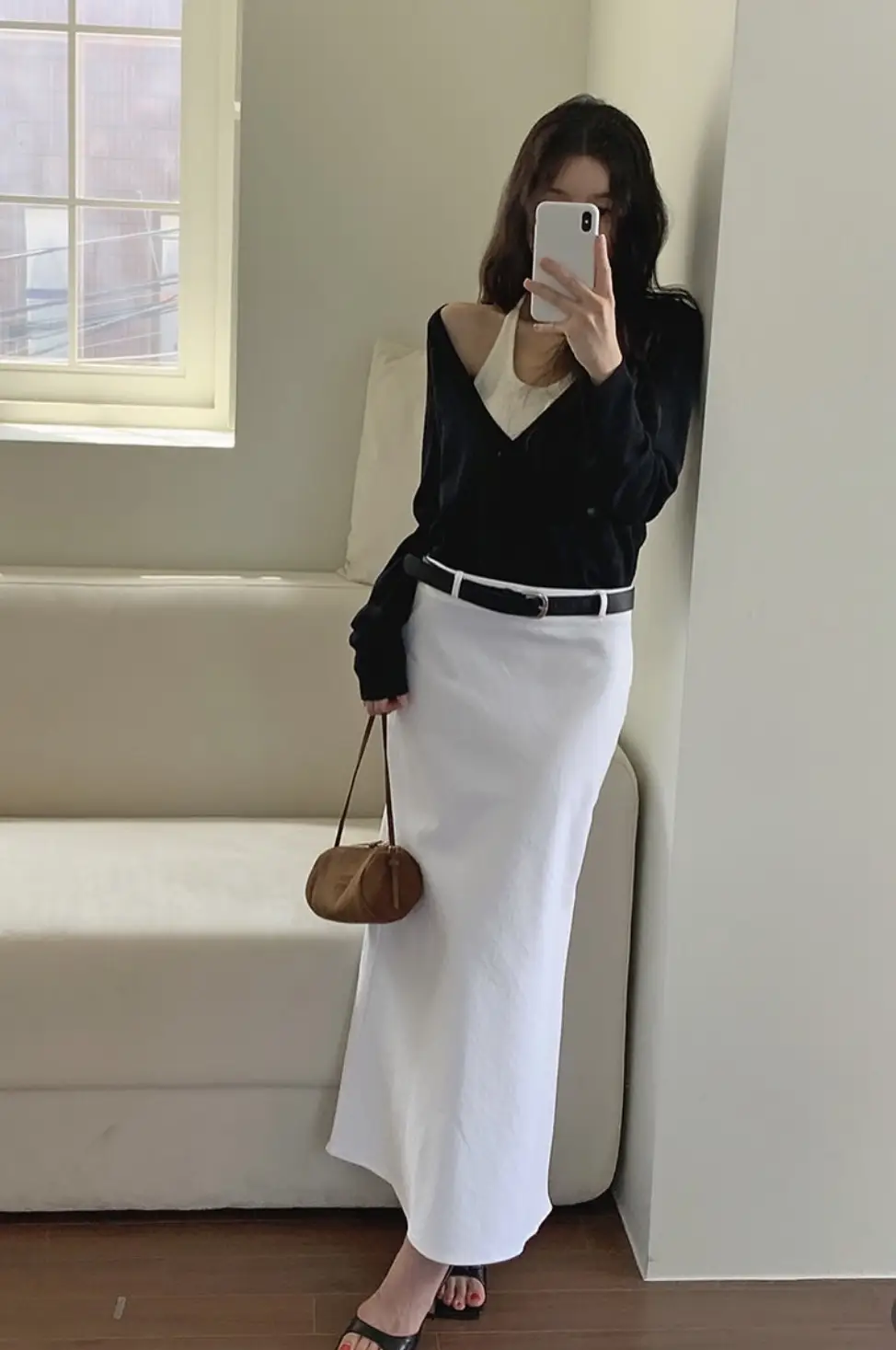 한국인기 홀터넥 레이어드 니트 상세 이미지 6