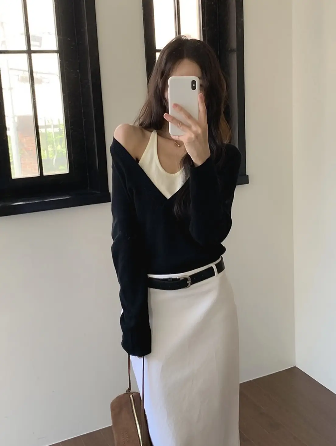한국인기 홀터넥 레이어드 니트 상세 이미지 9