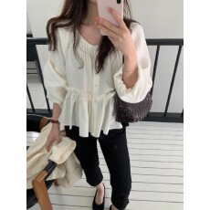 批发韩国chic春季新款法式气质简约衬衫