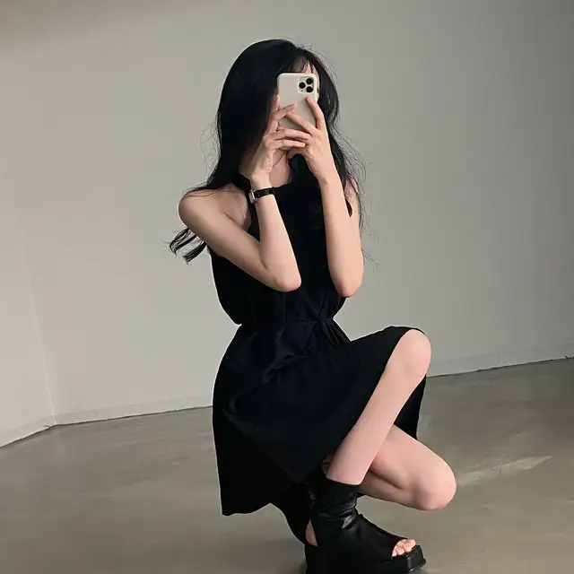 스타일리시한 브라탑 드레스 상세 이미지 6