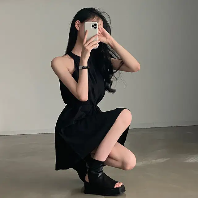 스타일리시한 브라탑 드레스 상세 이미지 7