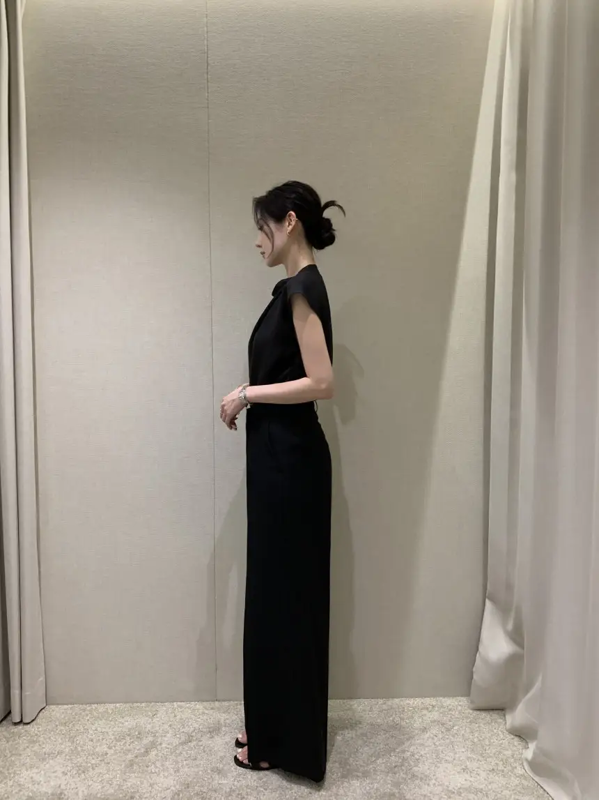 여성용 편안한 린넨 스타일 단추 셔츠 상세 이미지 24