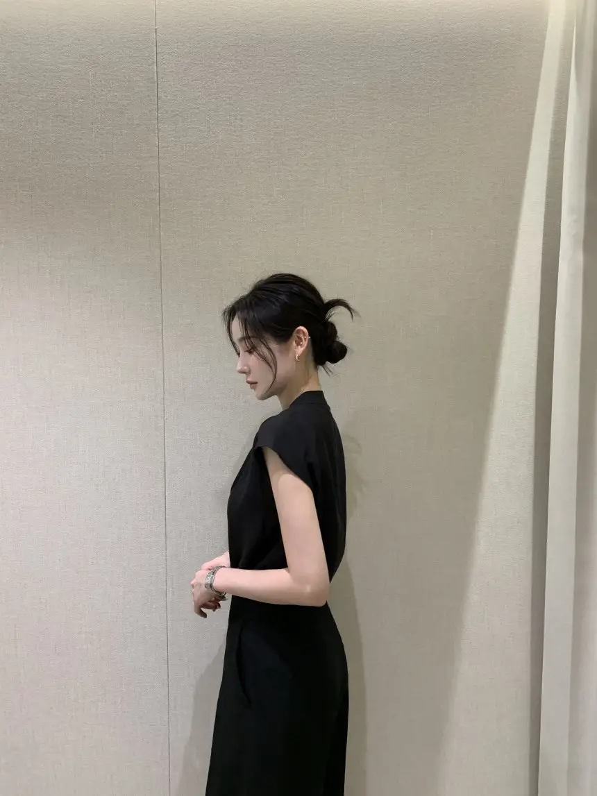 여성용 편안한 린넨 스타일 단추 셔츠 상세 이미지 25