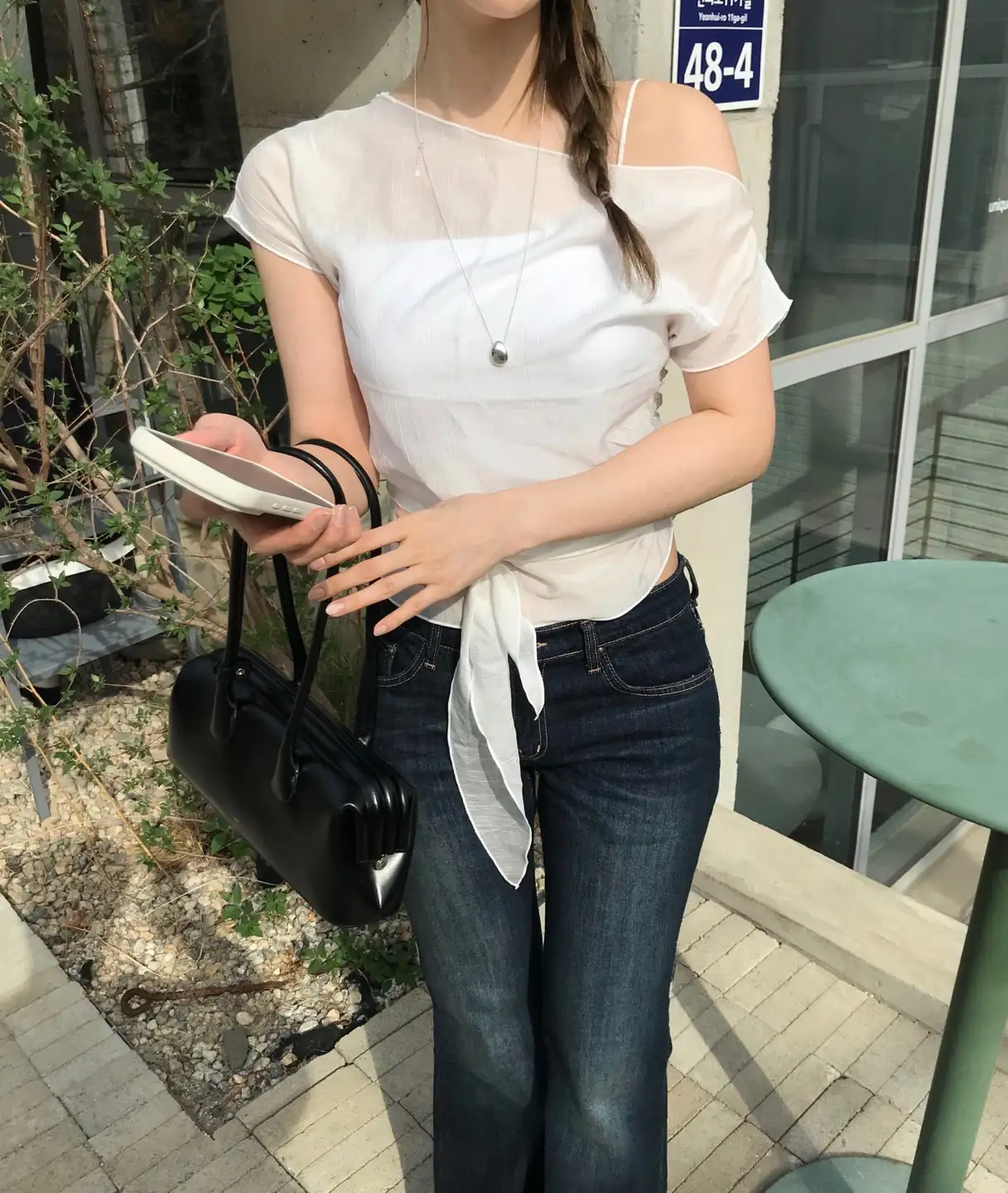 여성용 셔츠 디자인 감성 블라우스 상세 이미지 1
