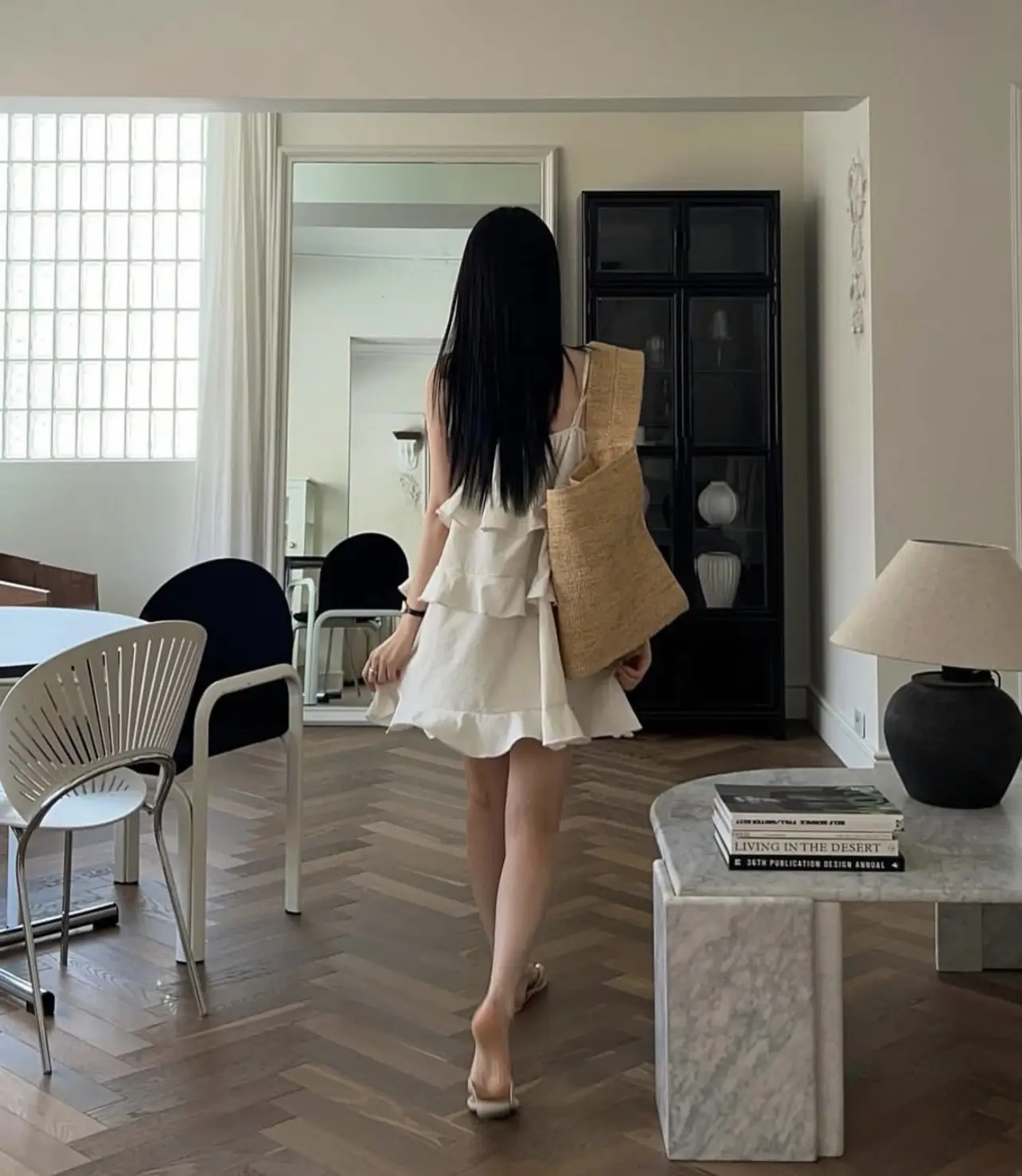 프렌치 스타일 케이크 레이어 드레스 상세 이미지 5