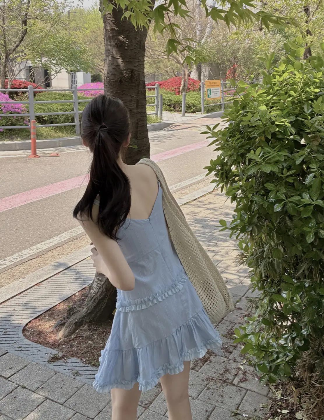 프릴 디테일 민소매 원피스 상세 이미지 23