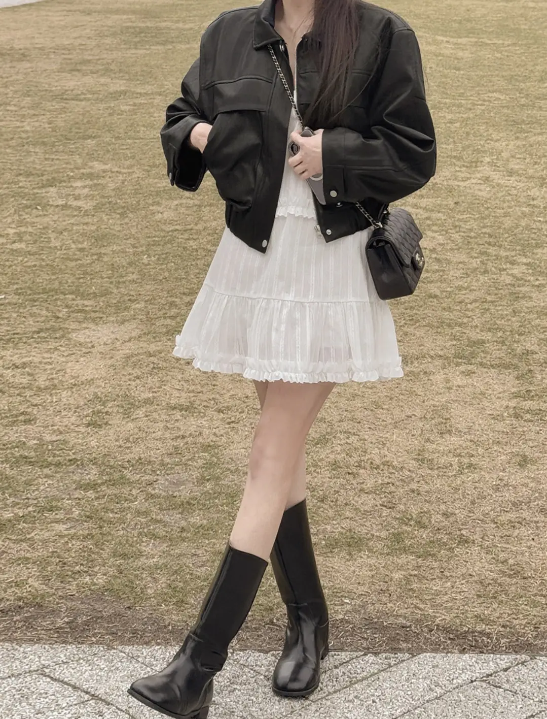 프릴 디테일 민소매 원피스 상세 이미지 64