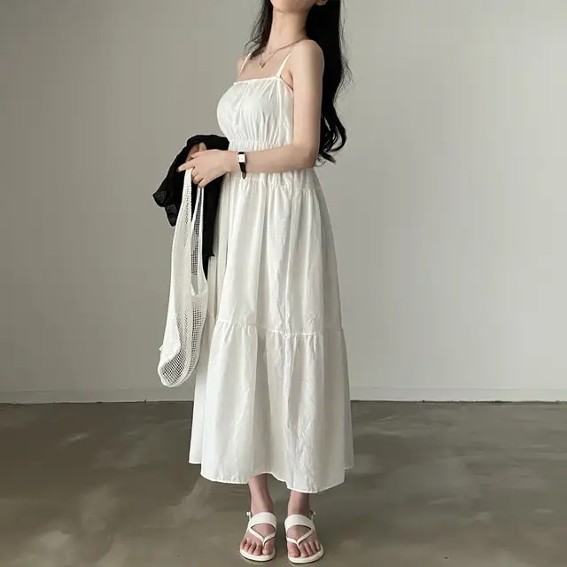 여성용 린넨 슬리브리스 원피스 상세 이미지 7
