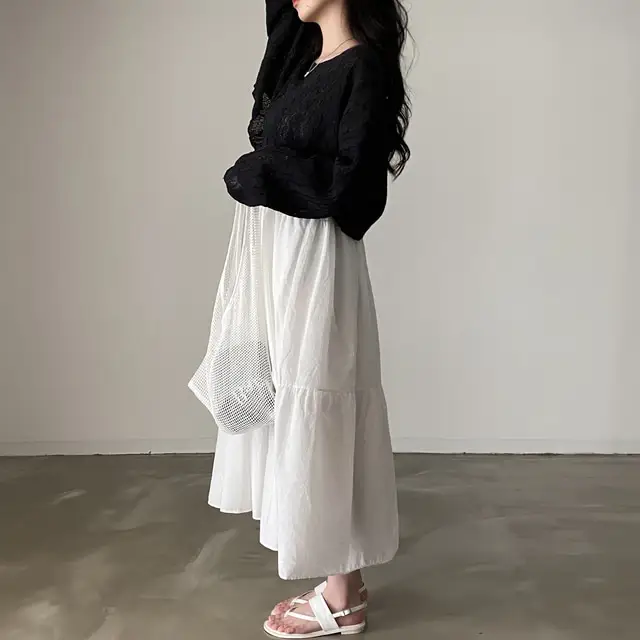 여성용 린넨 슬리브리스 원피스 상세 이미지 11