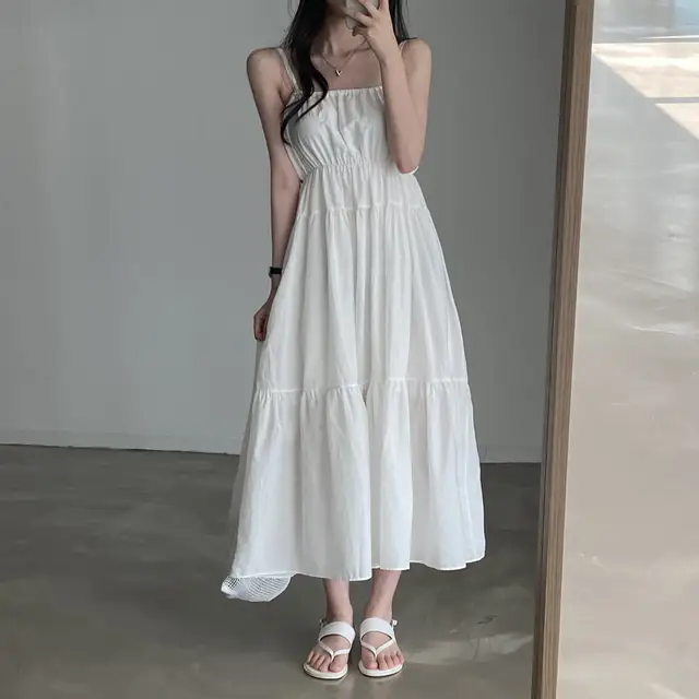 여성용 린넨 슬리브리스 원피스 상세 이미지 16